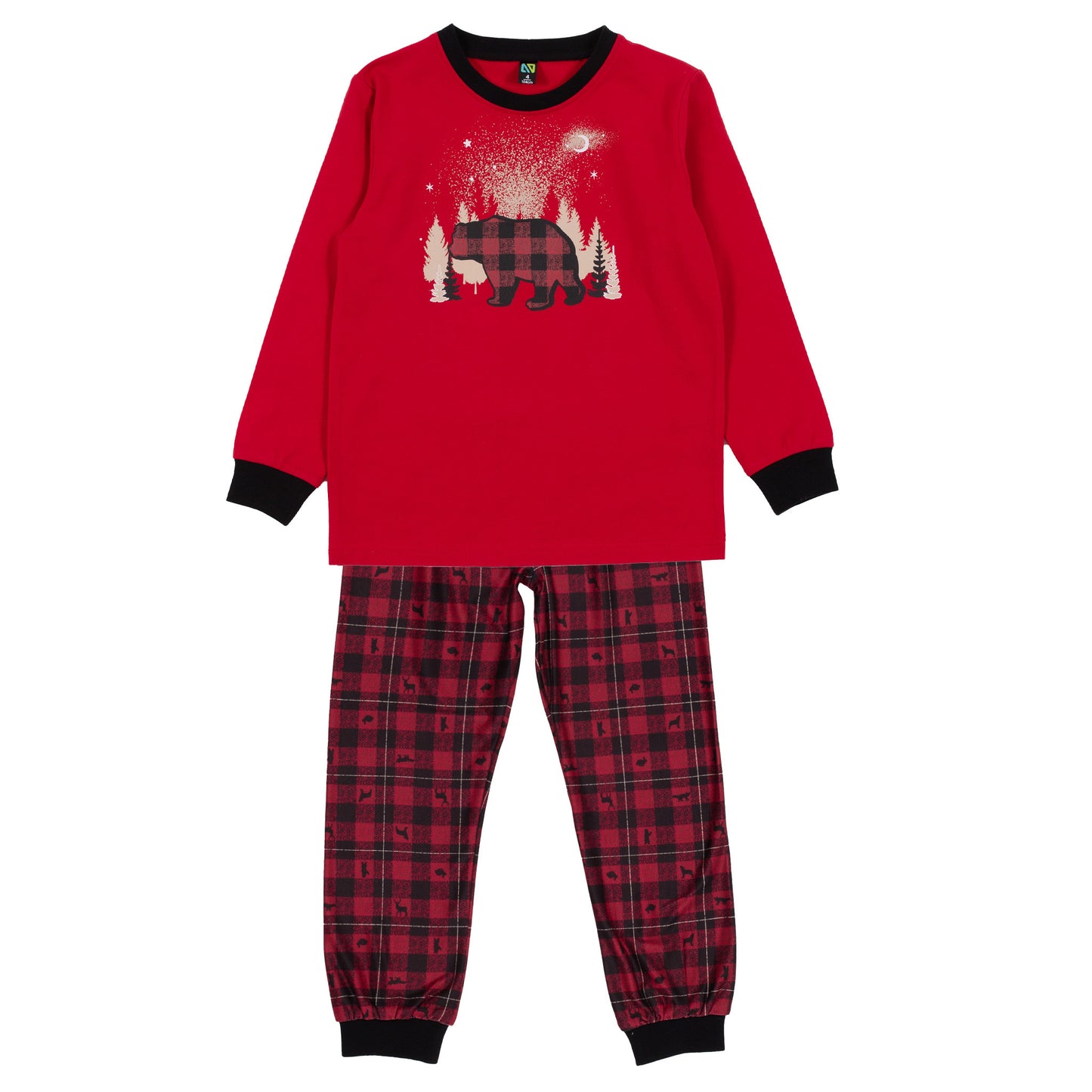 Boutique Petites Fleurs - Pyjama des fêtes Ours F24P15 -Nano