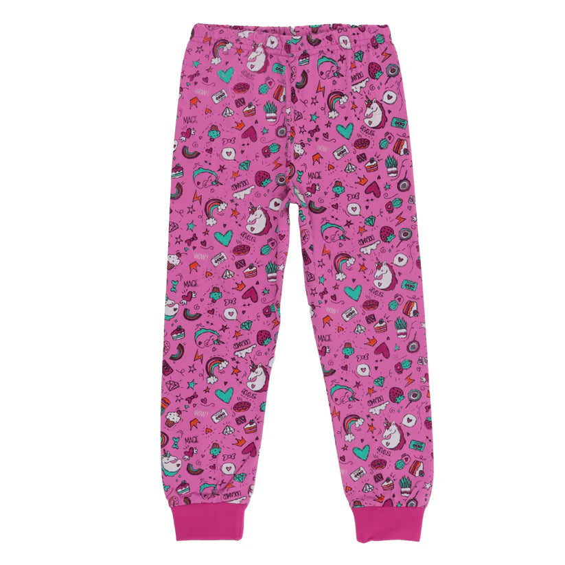 Boutique Petites Fleurs - Pyjama pour bébé Licornes rose F24P52 - Nano