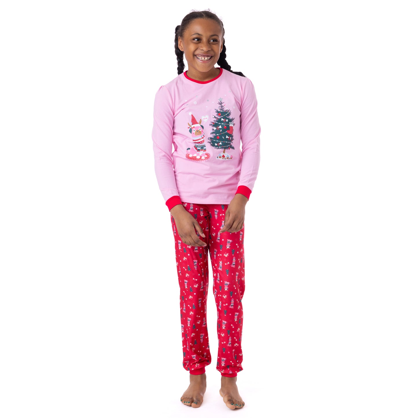 Boutique Petites Fleurs - Pyjama des fêtes Puppy F24P58 -Nano