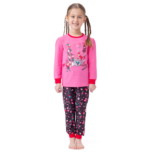 Boutique Petites Fleurs - Pyjama des fêtes Lutins F24P60 -Nano