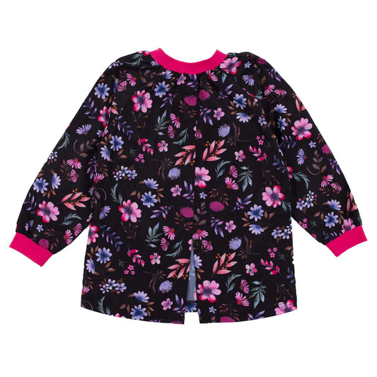 Tablier fleuris noirs F25CT102