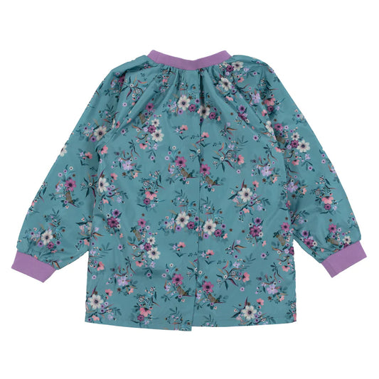 Tablier Fleuris turquoise F25CT104