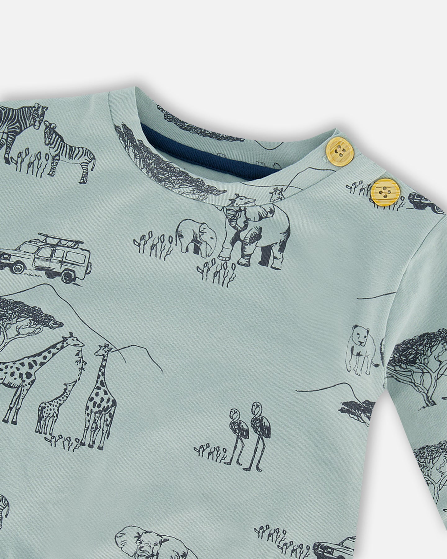 Boutique Petites Fleurs - Ensemble pour bébé en coton biologique Safari F30D12 - Deux par Deux