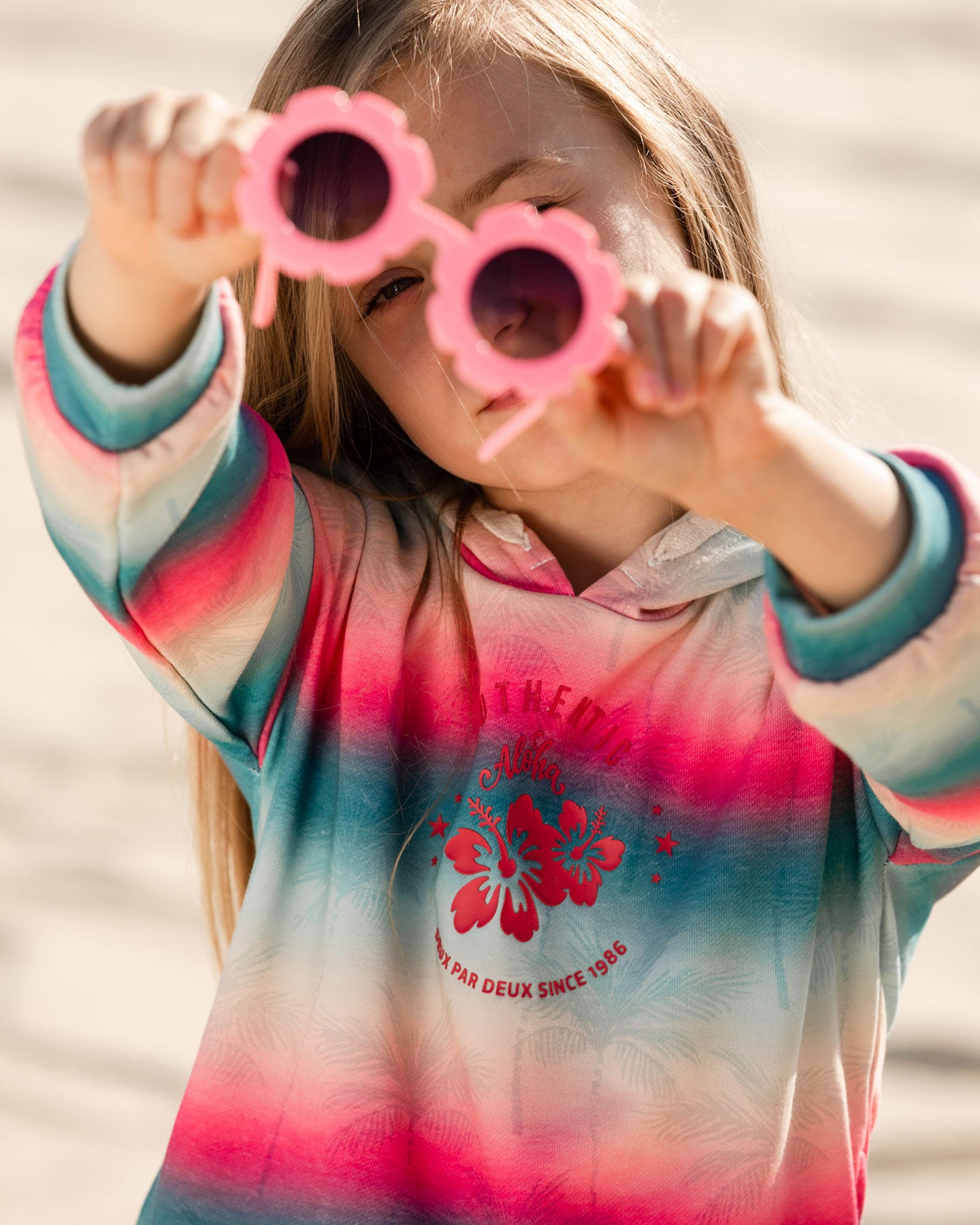 Boutique Petites Fleurs - Sweatshirt vacances dans les îles F30J30 - Deux par Deux