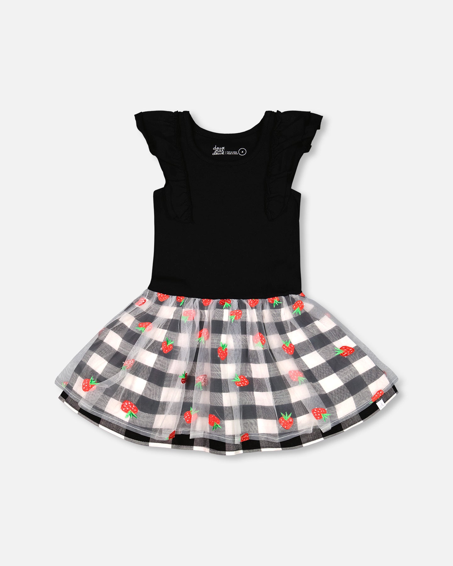 Boutique Petites Fleurs - Robe J'aime ta fraise F30K87 - Deux par Deux
