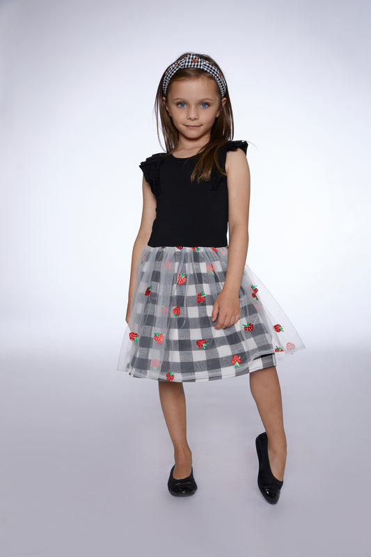 Boutique Petites Fleurs - Robe J'aime ta fraise F30K87 - Deux par Deux