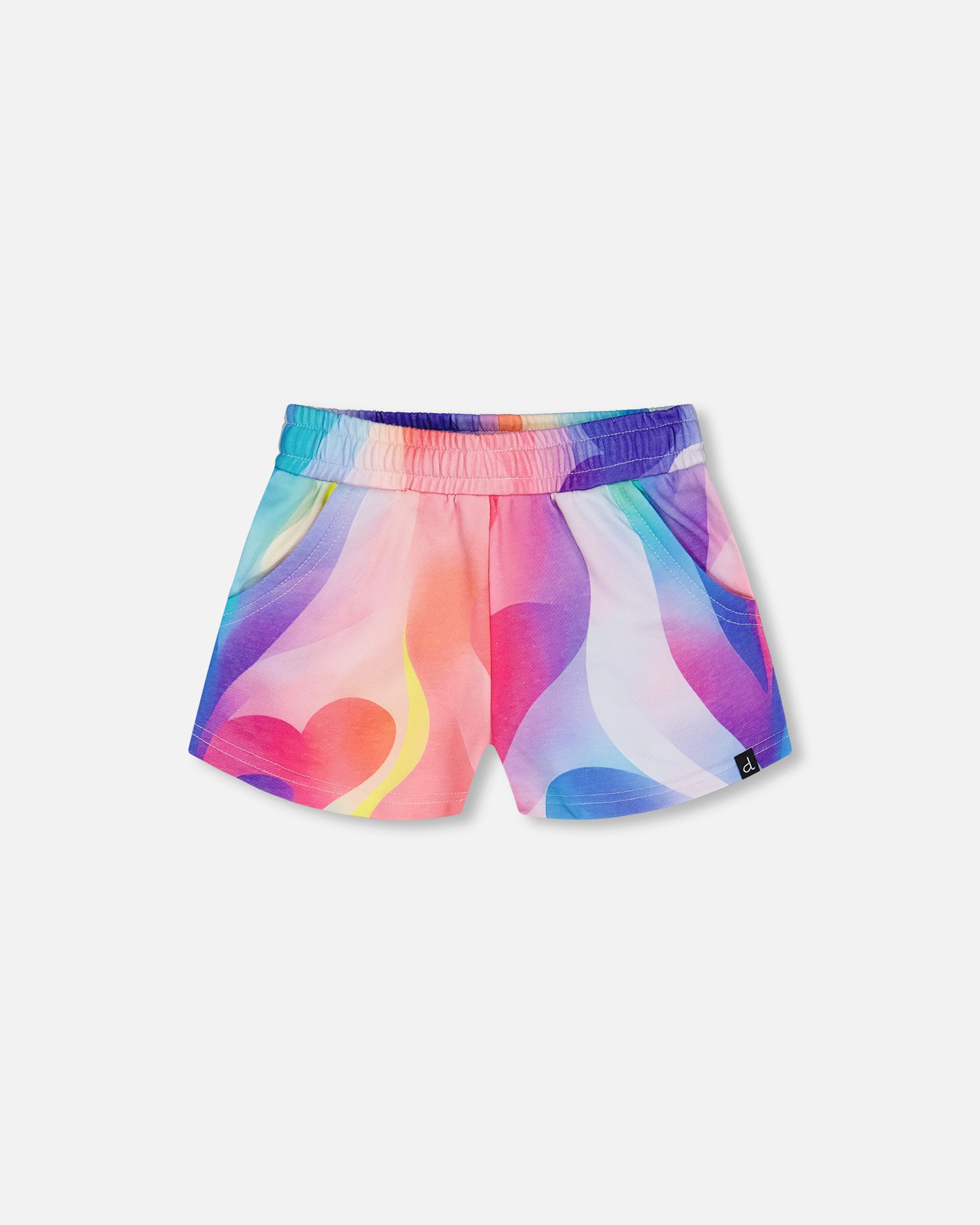 Boutique Petites Fleurs - Short Coeur arc-en-ciel vive les copines F30L25 - Deux par Deux