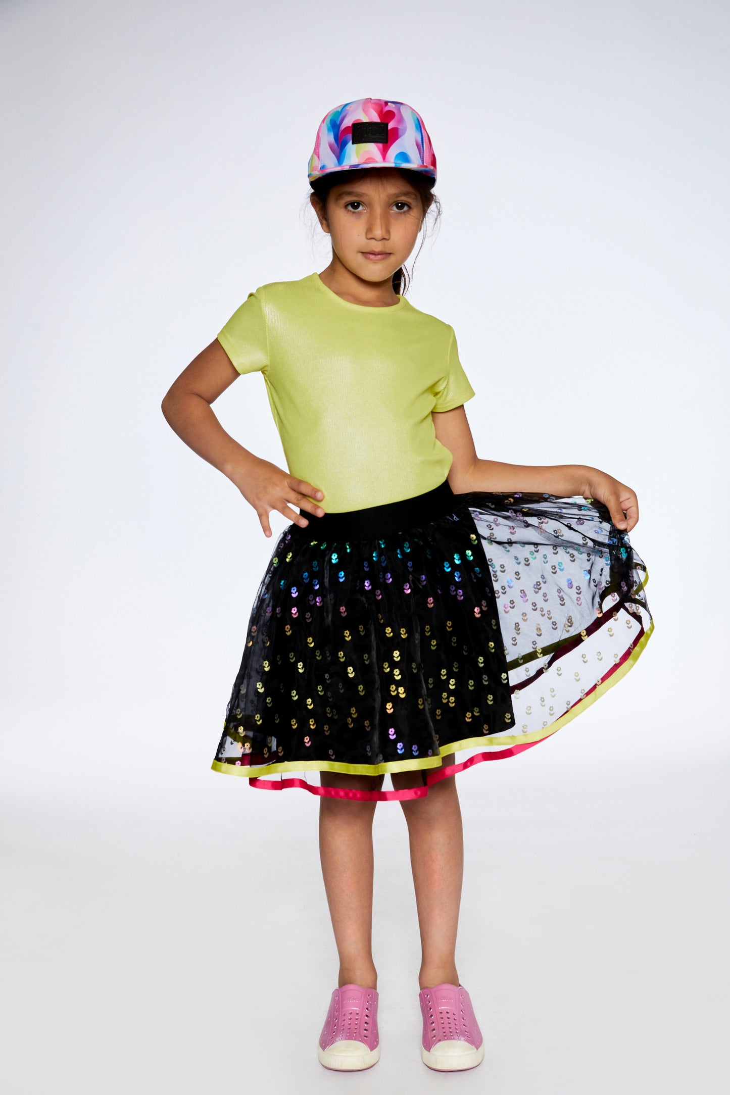 Boutique Petites Fleurs -Jupe en tulle vive les copines F30L80 - Deux par Deux