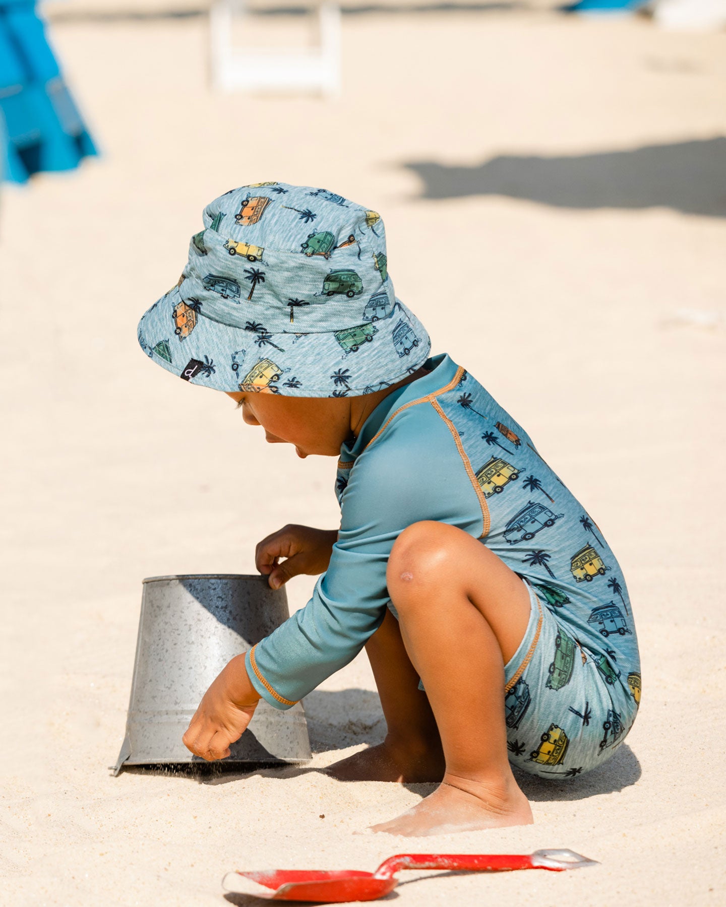 Boutique Petites Fleurs - Chapeau de plage Caravan F30NBC - Deux par Deux