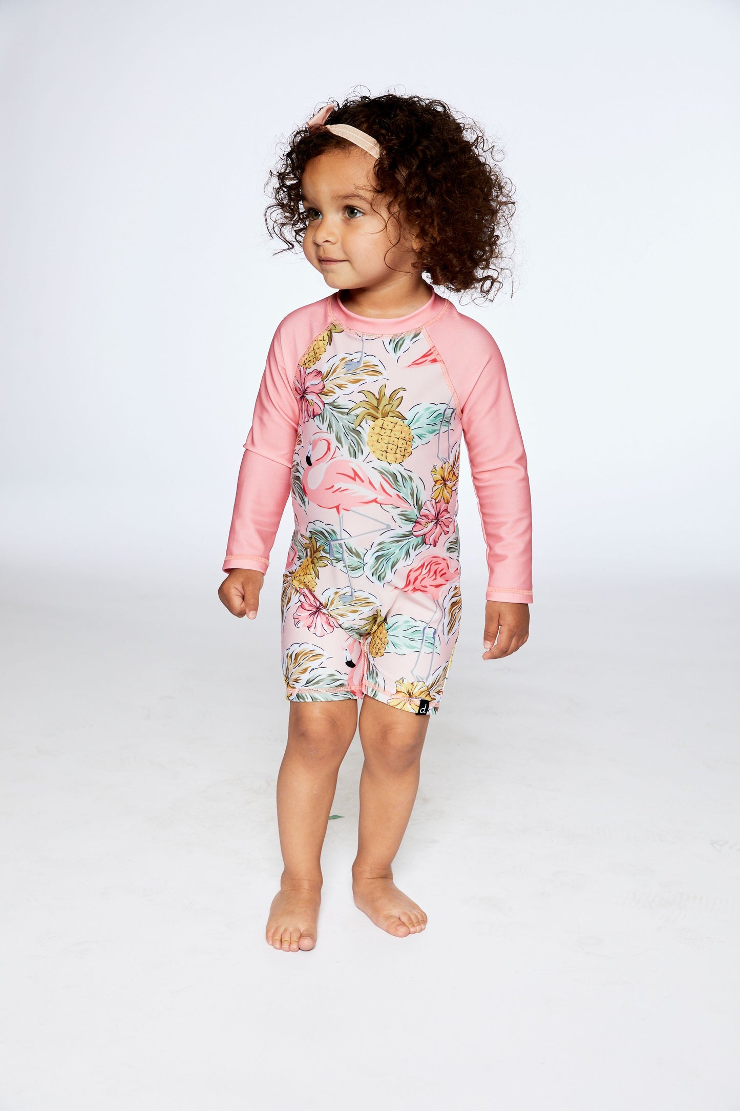 Boutique Petites Fleurs - Maillot rashguard flamant rose F30NG85 - Deux par Deux