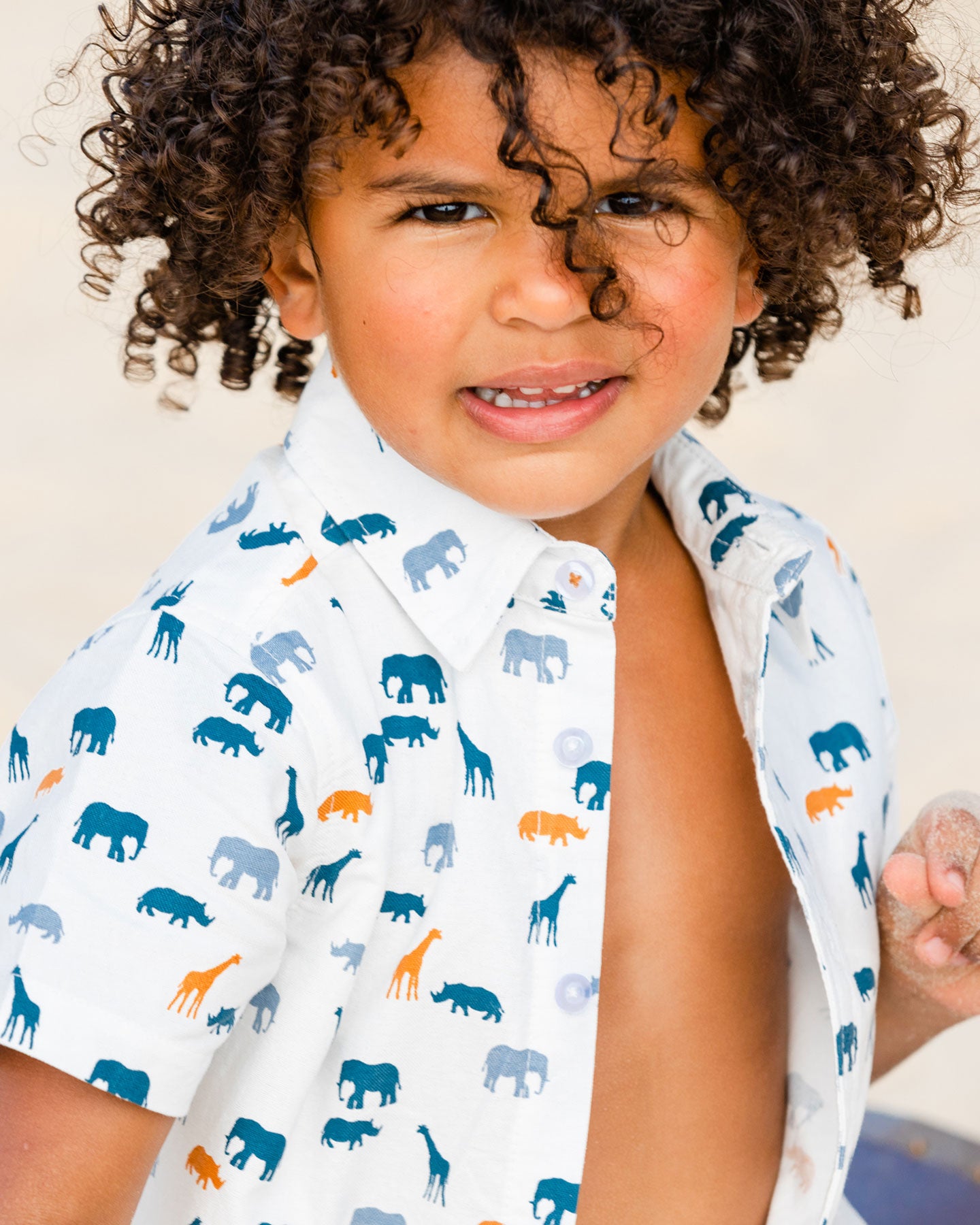 Boutique Petites Fleurs - Chemise Parc Safari F30T11 - Deux par Deux