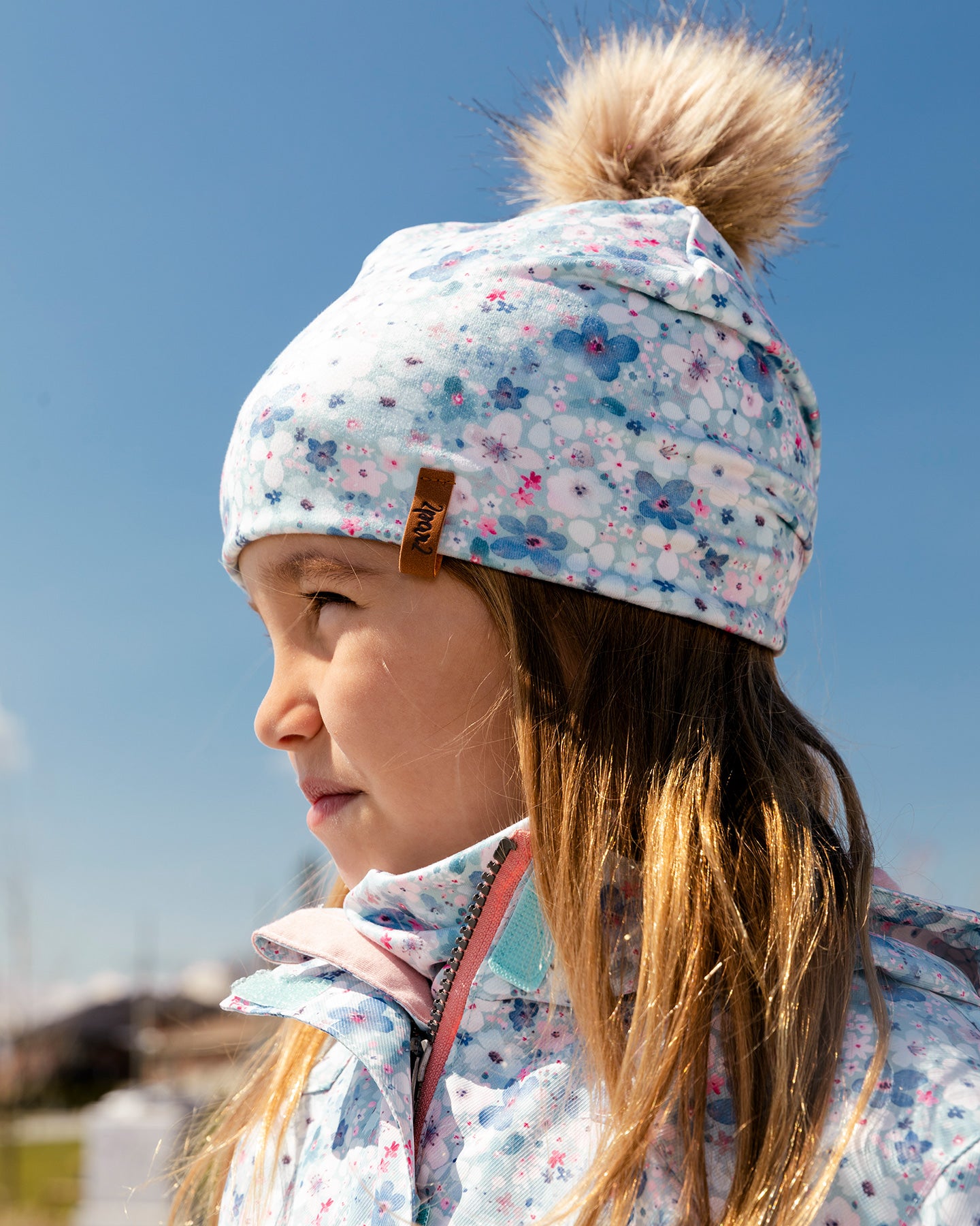 Tuque à pompon mi-saison Fleuris F30W20