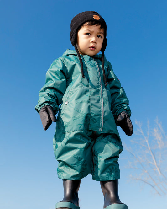 Boutique Petites Fleurs - Ensemble mi-saison une pièce pour bébé sequelettes dinosaures F30W65 - Deux par Deux