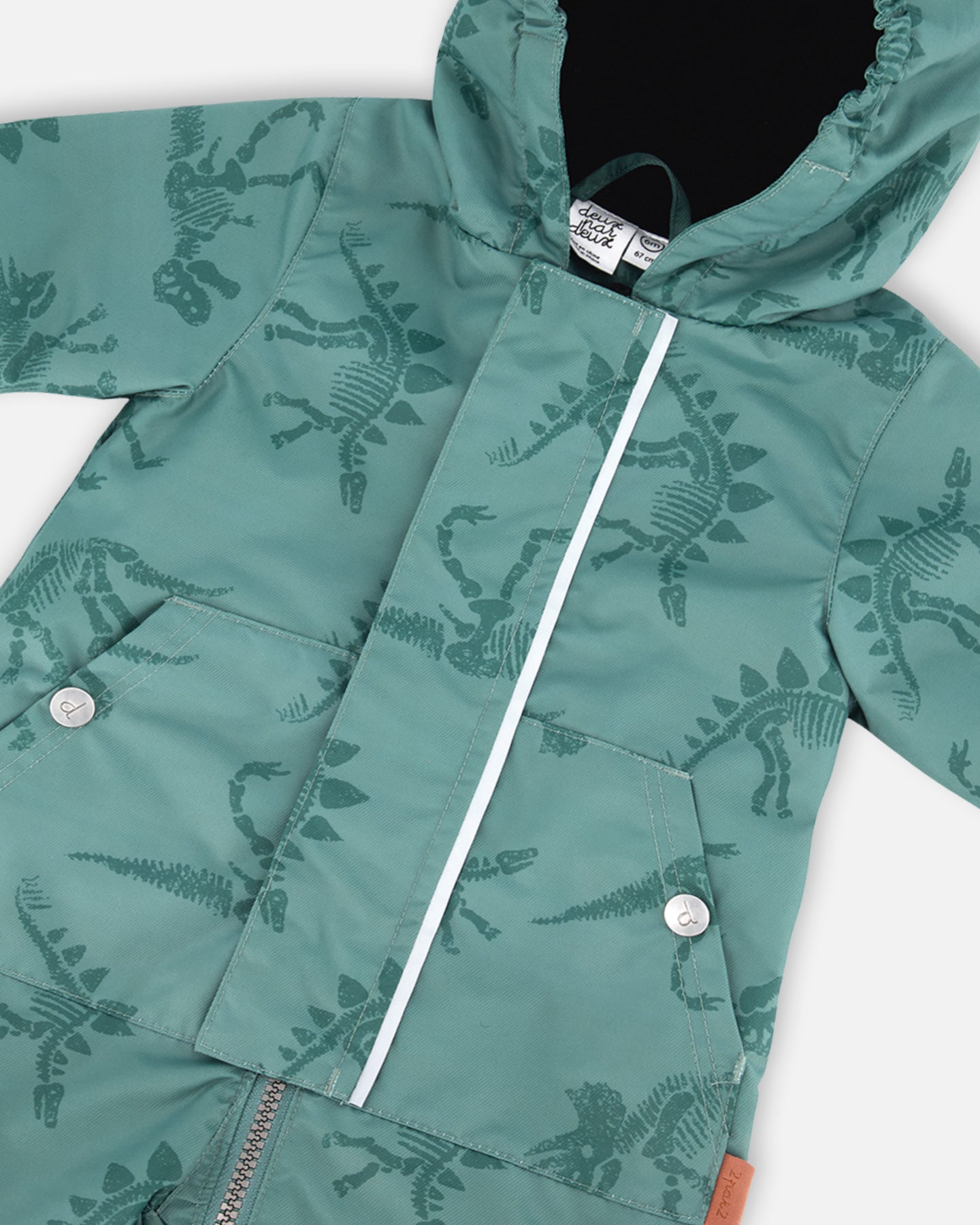 Boutique Petites Fleurs - Ensemble mi-saison une pièce pour bébé sequelettes dinosaures F30W65 - Deux par Deux