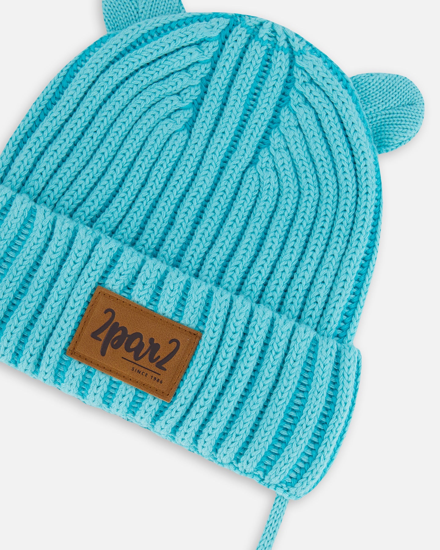 Boutique Petites Fleurs - Tuque en tricot Turquoise F30WT24 - Deux par Deux