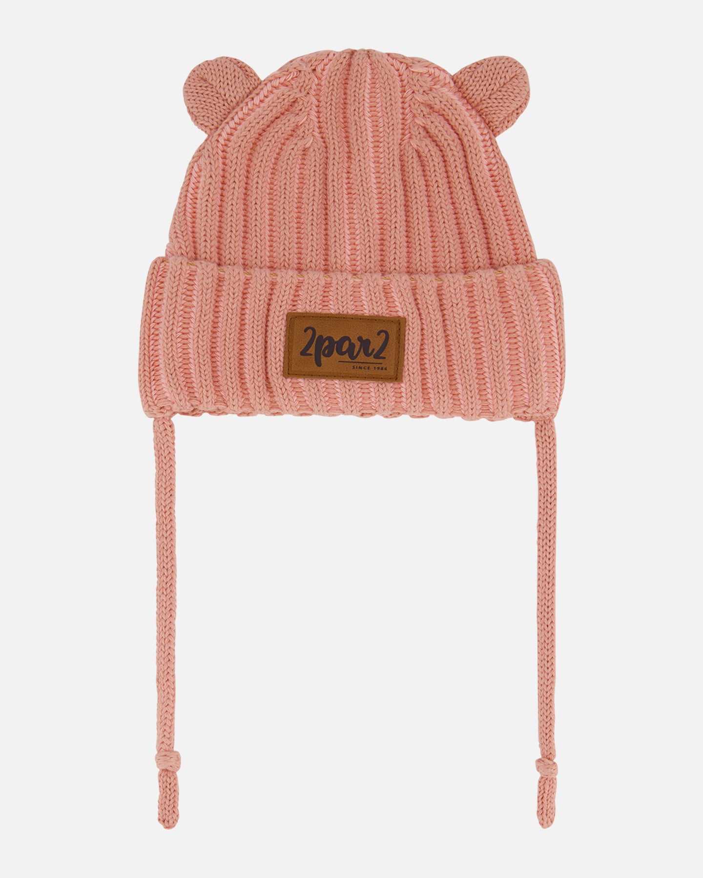 Boutique Petites Fleurs - Tuque en tricot pour bébé Vieux rose F30WT23 - Deux par Deux
