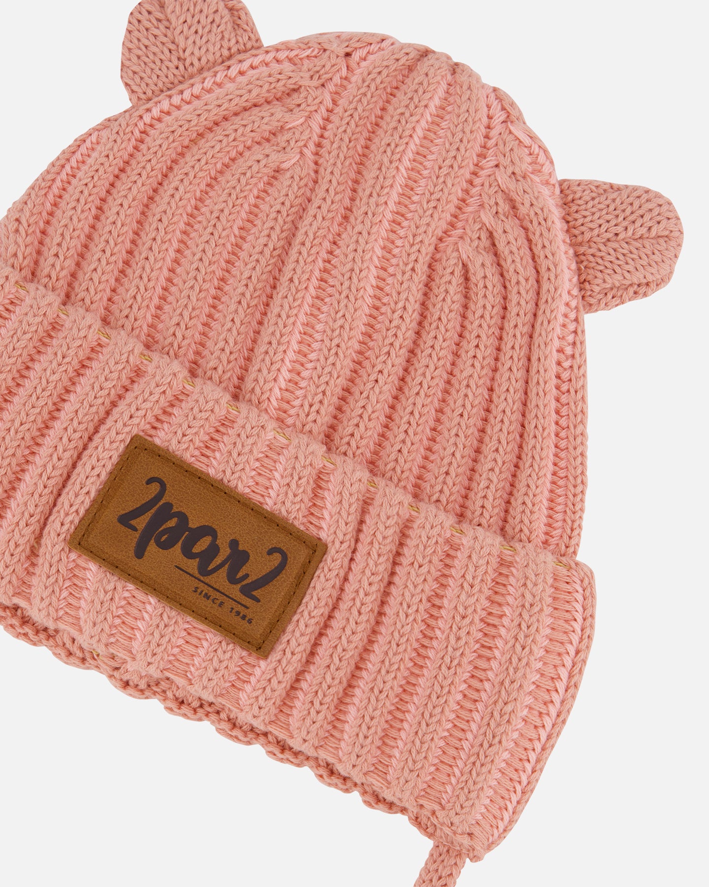 Boutique Petites Fleurs - Tuque en tricot pour bébé Vieux rose F30WT23 - Deux par Deux