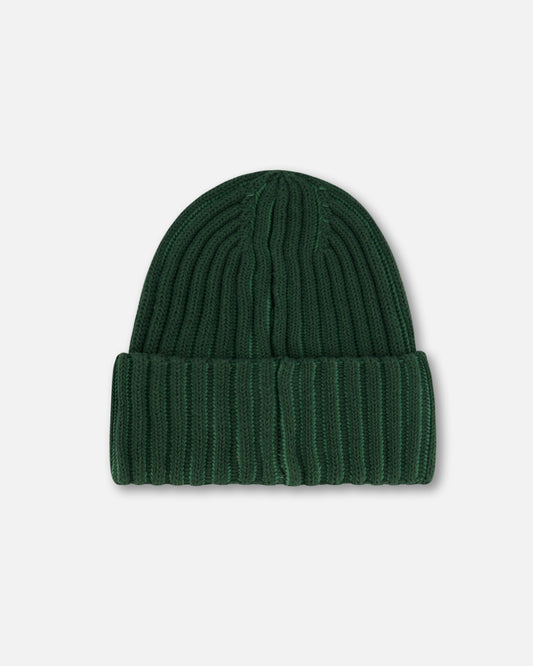 Boutique Petites Fleurs - Tuque en tricot vert forêt F30WT24 - Deux par Deux