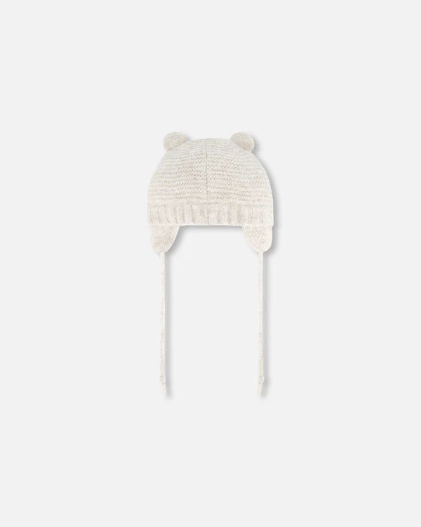 Boutique Petites Fleurs / Bonnet pour Bébé en tricot avec oreilles Deux par Deux G10ZA03