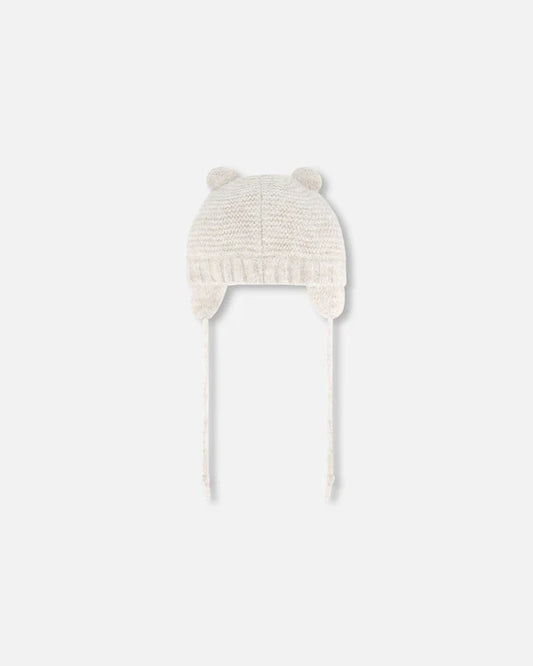 Boutique Petites Fleurs / Bonnet pour Bébé en tricot avec oreilles Deux par Deux G10ZA03