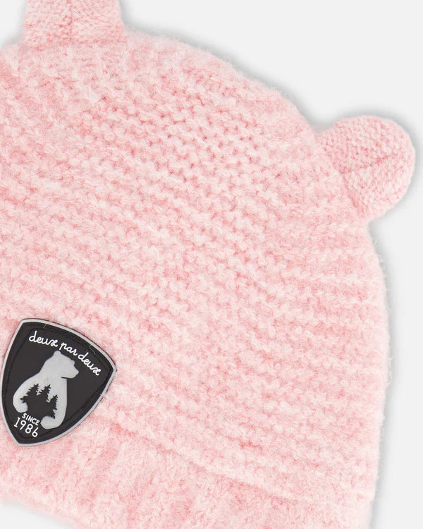 Boutique Petites Fleurs / Bonnet pour Bébé en tricot avec oreilles Deux par Deux G10ZA03