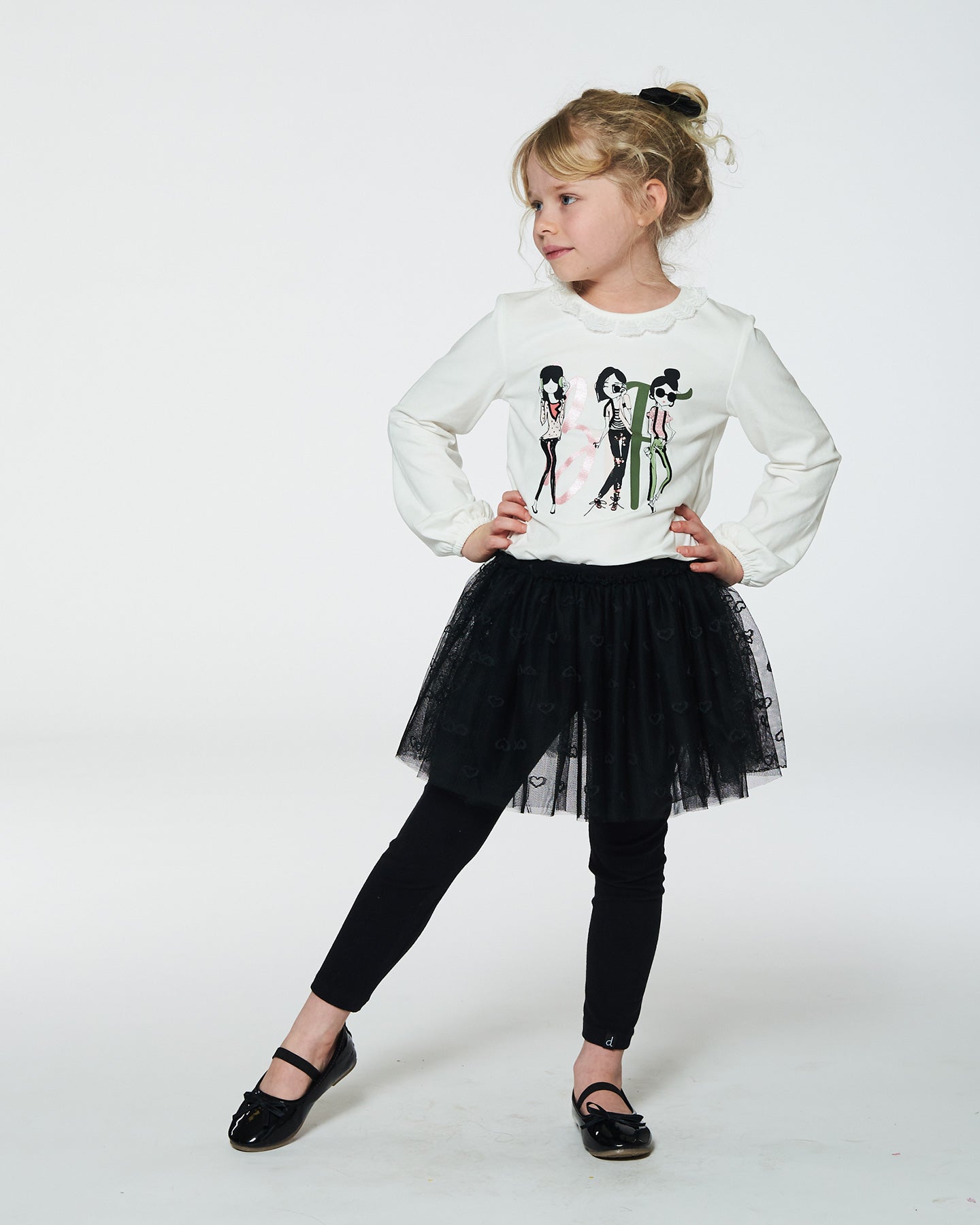 Boutique Petites Fleurs -Legging avec tulle Les copines G20YG81 - Deux par Deux