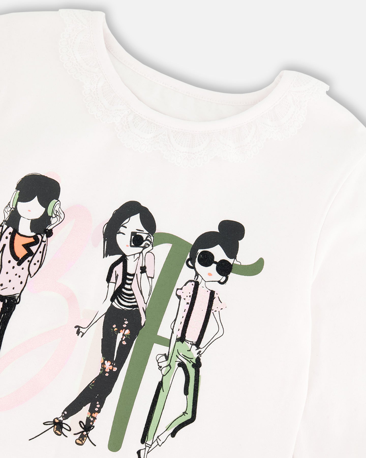 Boutique Petites Fleurs - t-shirt Les copines G20J72 - Deux par Deux