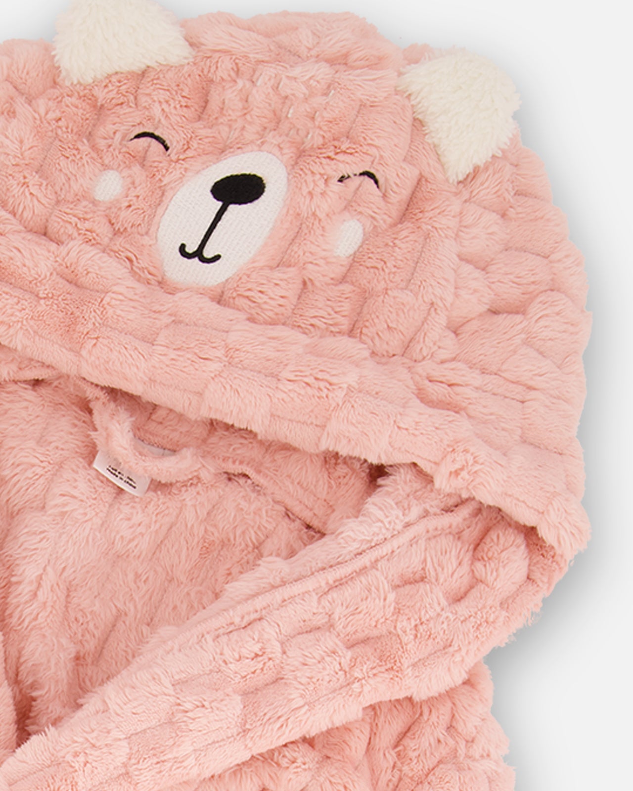 Boutique Petites Fleurs - Robe de chambre rose Ours G20R90 - Deux par Deux