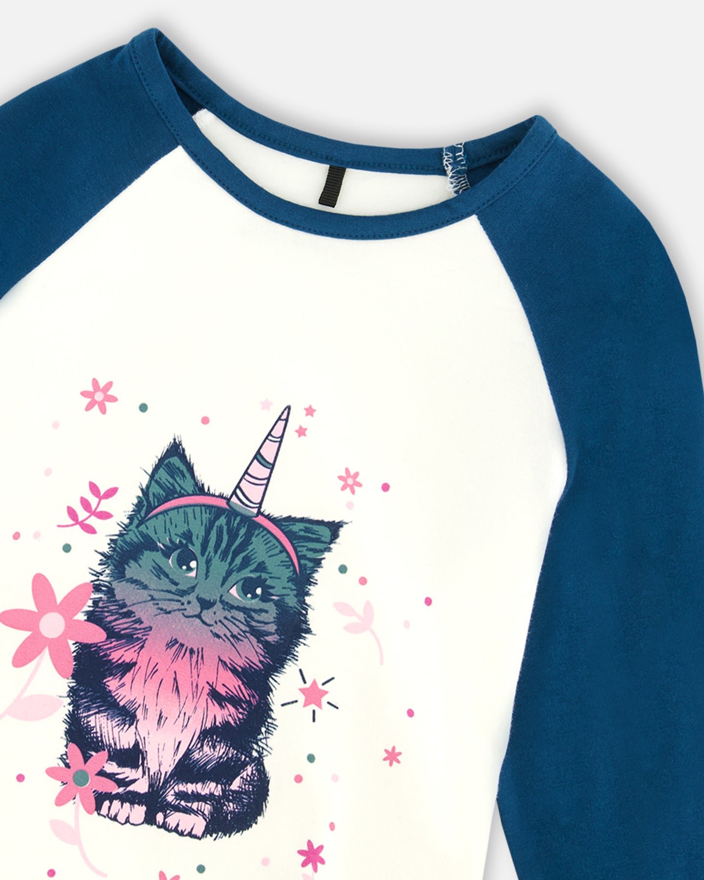 Boutique Petites Fleurs - T-shirt raglan chats les essentiels G20Z70 - Deux par Deux