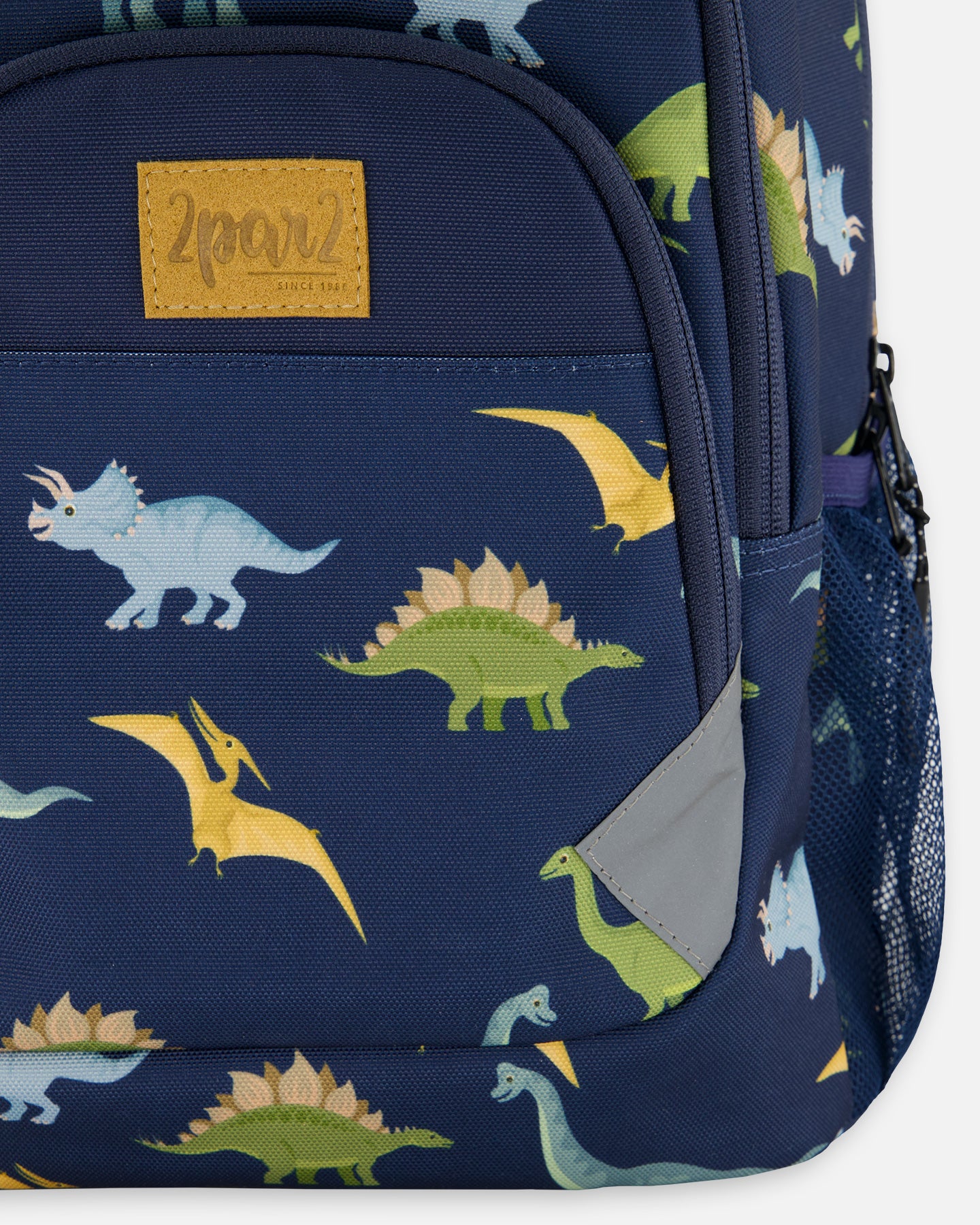 Boutique Petites Fleurs - Sac À Dos Pour Tout-Petit Imprimé Bleu Marine Avec Dinosaures - 16L - Deux par Deux