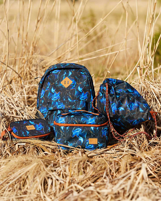 Boutique Petites Fleurs - Sac À Dos Noir Imprimé D'éclairs- 18L/ G20ZSD_020 - Deux par Deux