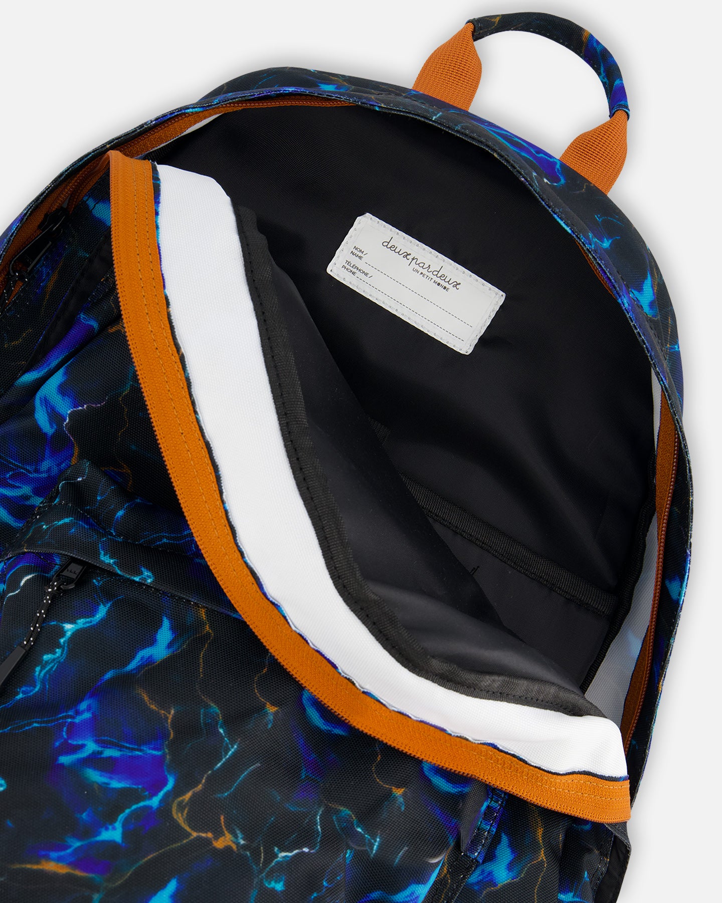Boutique Petites Fleurs - Sac À Dos Noir Imprimé D'éclairs- 18L/ G20ZSD_020 - Deux par Deux