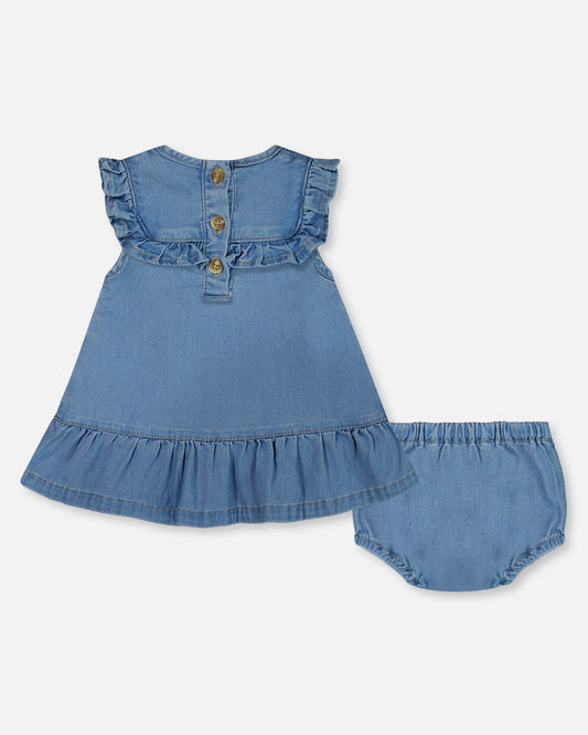 Robe denim pour bébé G30A15