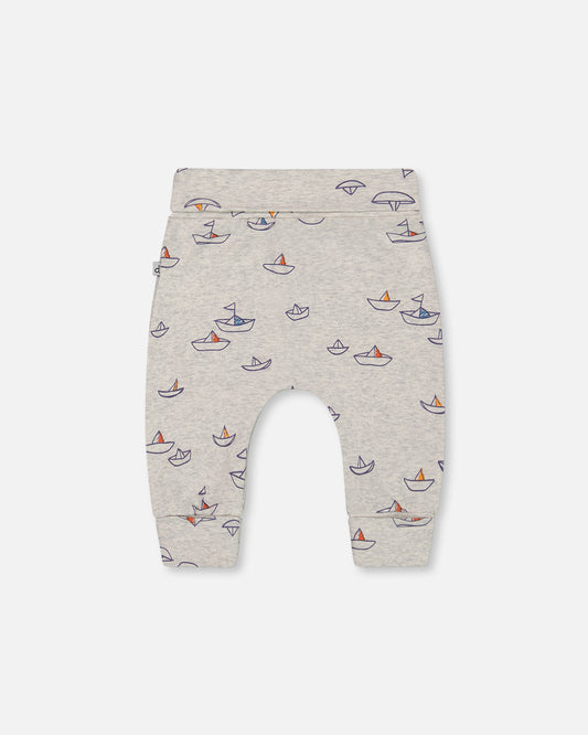 Pantalon évolutif petits bateaux pour bébé G30C20 (à venir)