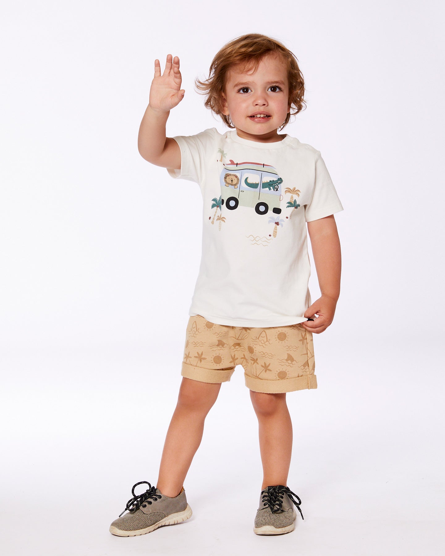 Ensemble 2 pièces avec palmiers pour bébé G30T10