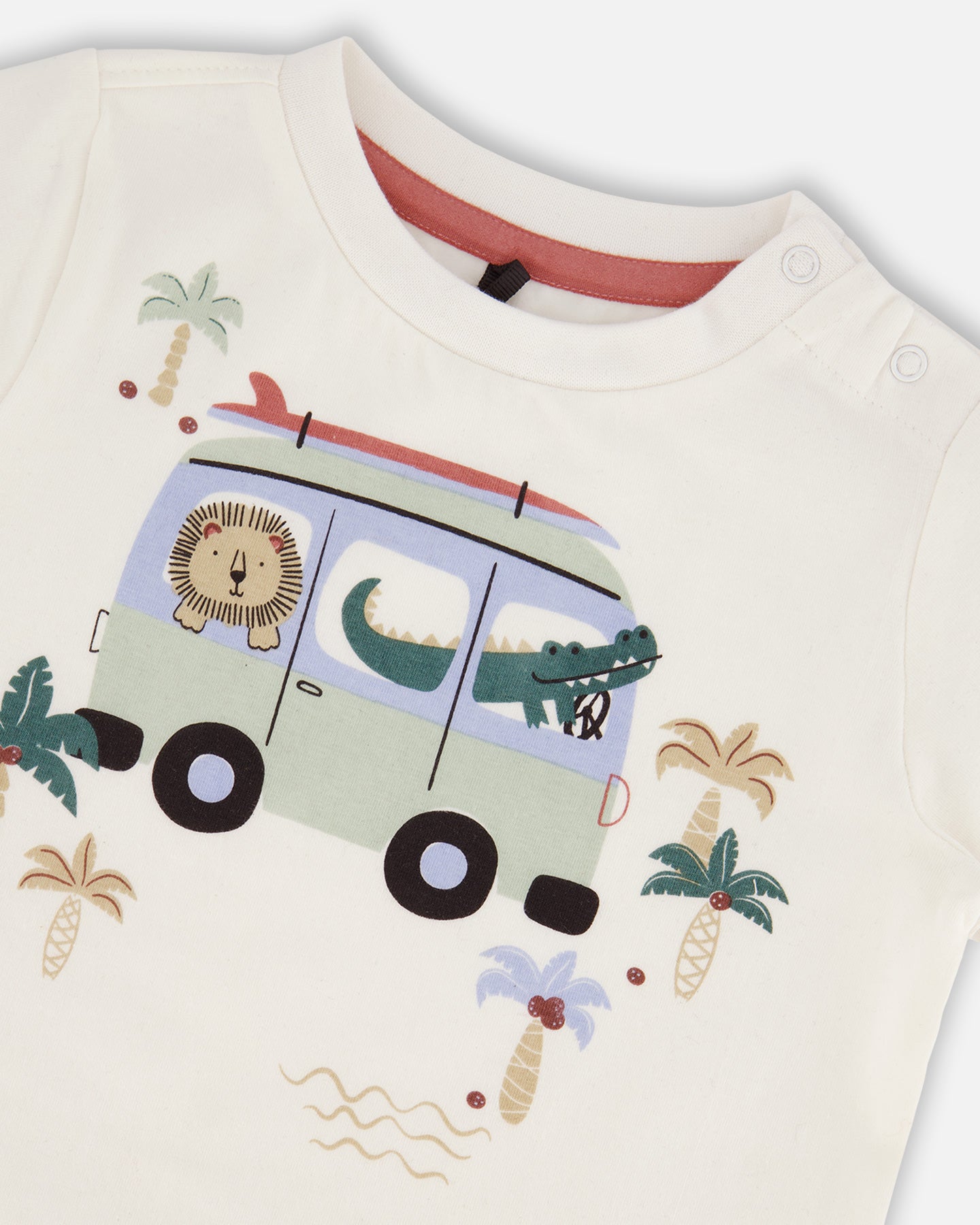 Ensemble 2 pièces avec palmiers pour bébé G30T10