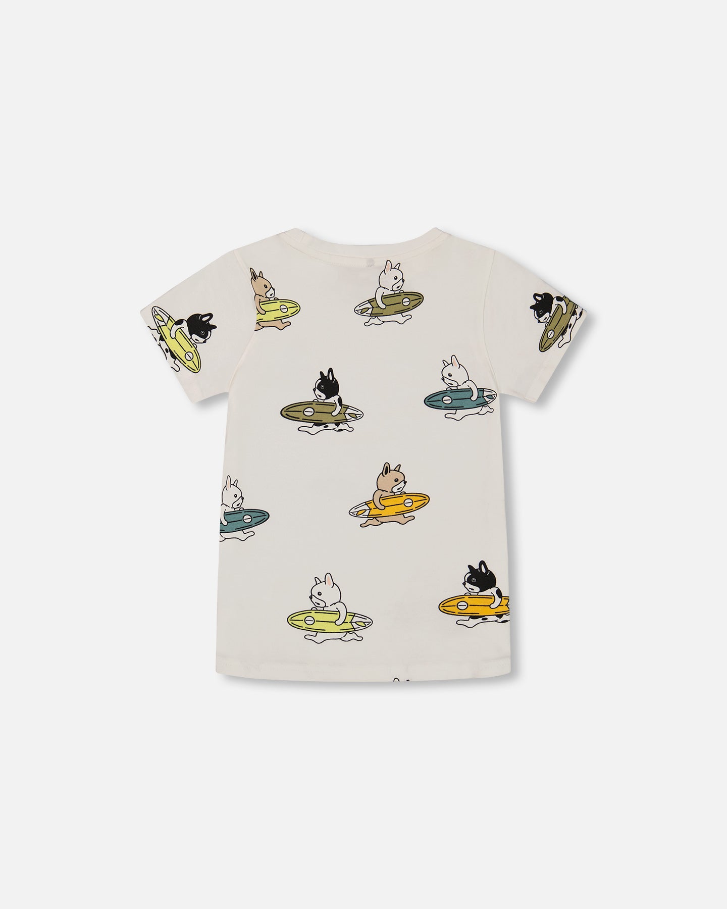 T-shirt imprimé chiens sur planches de surf G30U77