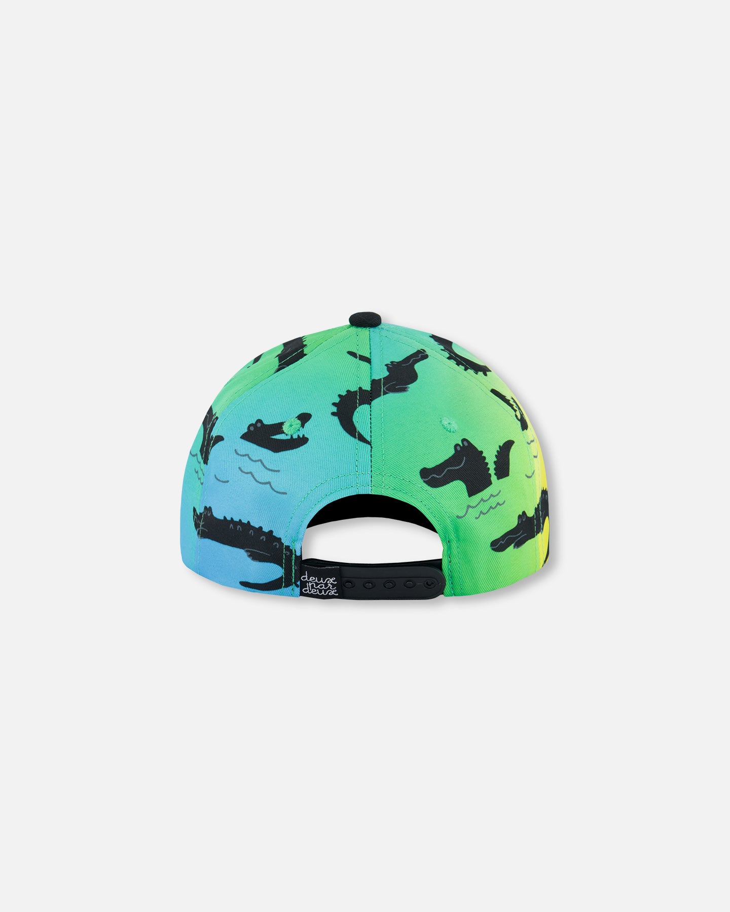 Casquette imprimée multicolore avec crocodiles noirs G30VBC