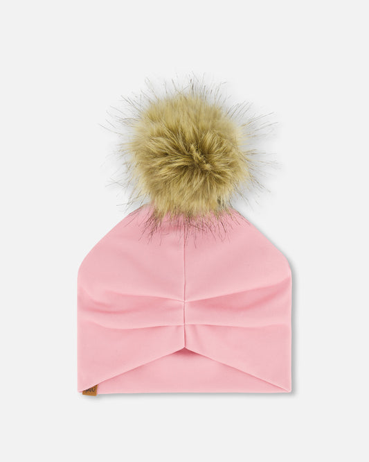 Tuque à pompon mi-saison Rose G30W20 (vente finale)