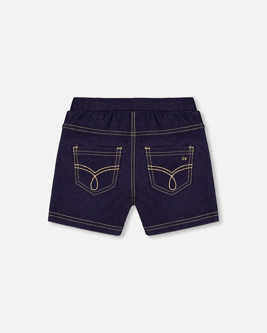 Short jegging bleu denim foncé G30YG26