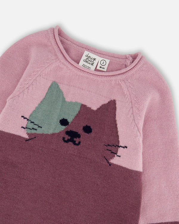 Robe en tricot Chat pour bébé et enfant H20ET85