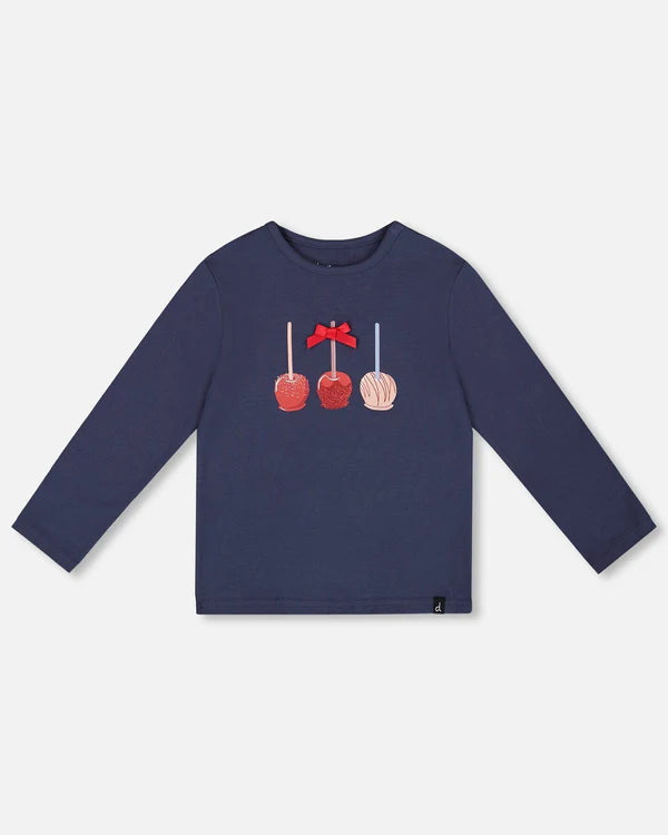 T-shirt marine tartes aux pommes H20I70