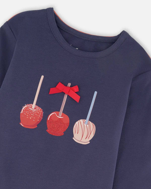 T-shirt marine tartes aux pommes H20I70