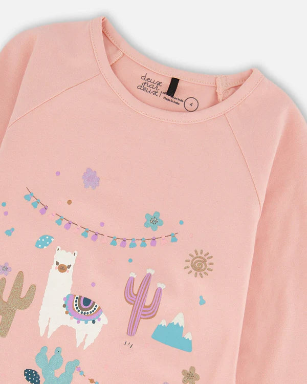 T-shirt Lamas en folie H20M70