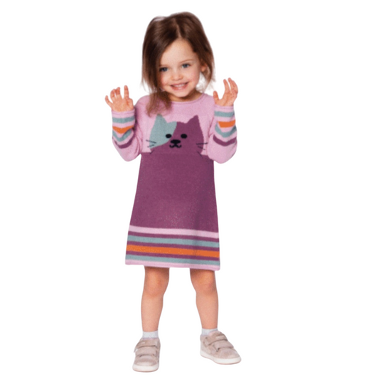 Robe en tricot Chat pour bébé et enfant H20ET85