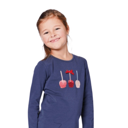 T-shirt marine tartes aux pommes H20I70