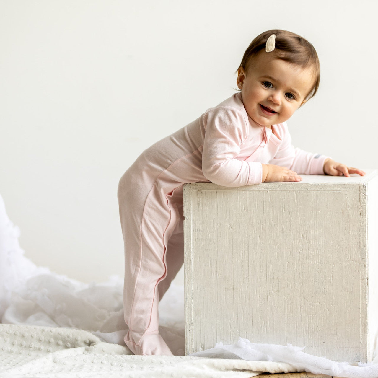 Boutique Petites Fleurs - Pyjama Coccoli pour bébé rose