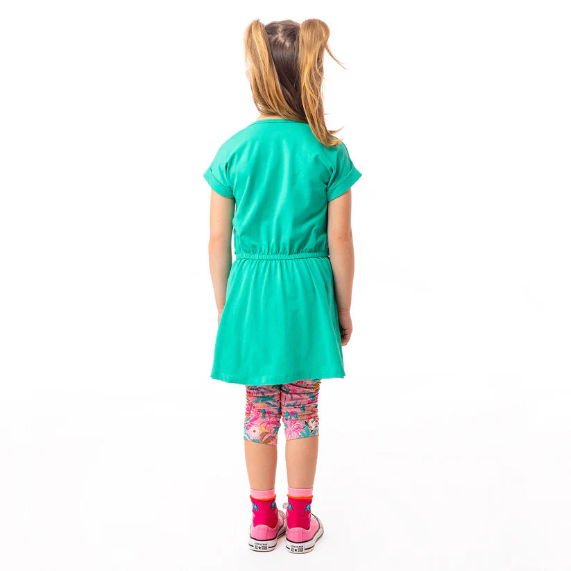 Boutique Petites Fleurs/Legging 3/4 à motif pinky pop Jungle asiatique S2402-02/ Nano collection