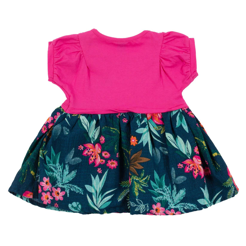 Boutique Petites Fleurs/ Robe pour bébé Mon éléphant d'Asie S2452-01/ Nano collection