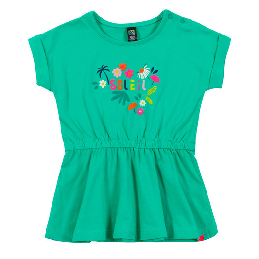 Boutique Petites Fleurs/ Tunique menthe pour bébé Mon éléphant d'Asie S2452-03/ Nano collection